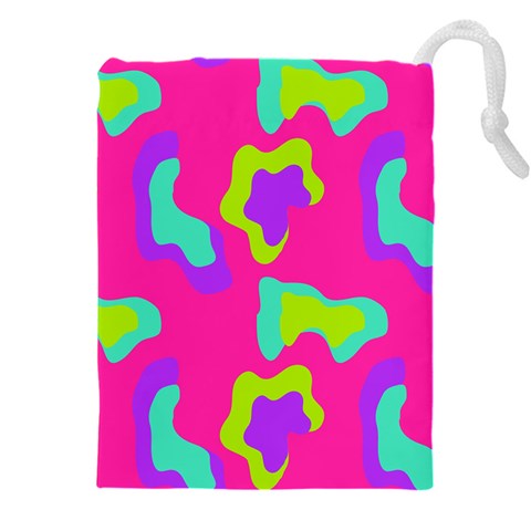 Abstract pattern geometric backgrounds   Drawstring Pouch (4XL) from ArtsNow.com Front