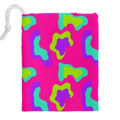 Abstract pattern geometric backgrounds   Drawstring Pouch (4XL) from ArtsNow.com Back