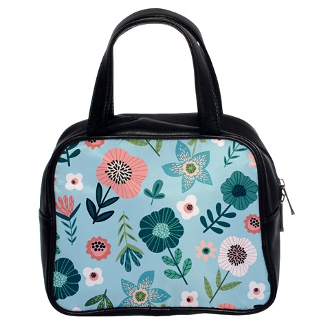 Flower Classic Handbag (Two Sides) from ArtsNow.com Front