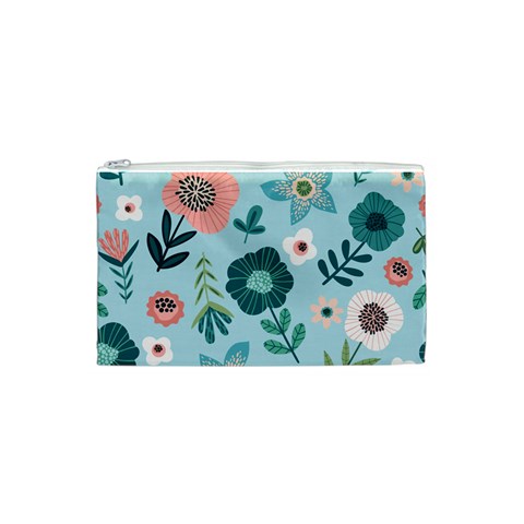 Flower Cosmetic Bag (Small) from ArtsNow.com Front