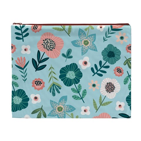 Flower Cosmetic Bag (XL) from ArtsNow.com Front