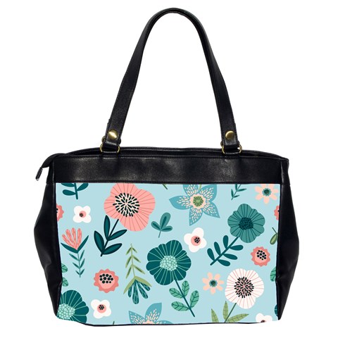 Flower Oversize Office Handbag (2 Sides) from ArtsNow.com Back