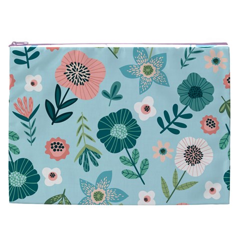 Flower Cosmetic Bag (XXL) from ArtsNow.com Front