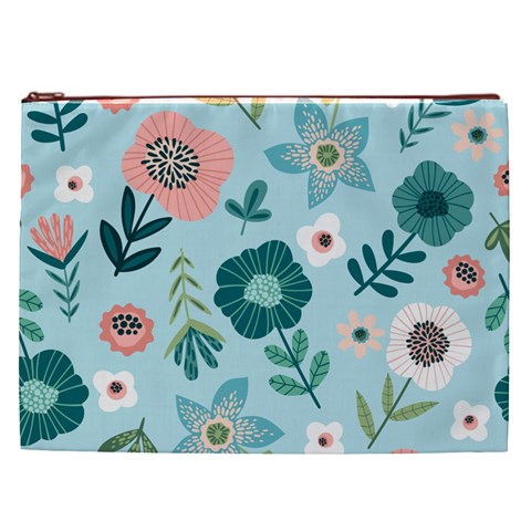 Flower Cosmetic Bag (XXL) from ArtsNow.com Front