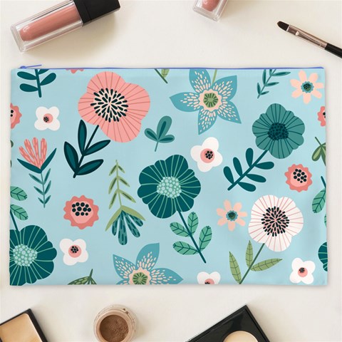 Flower Cosmetic Bag (XXL) from ArtsNow.com Front