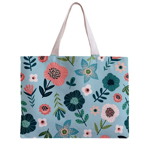 Flower Zipper Mini Tote Bag from ArtsNow.com Back