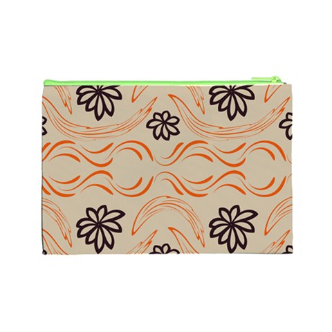 Folk flowers print Floral pattern Ethnic art Cosmetic Bag (Large) from ArtsNow.com Back