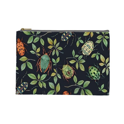 Nature With Bugs Cosmetic Bag (Large) from ArtsNow.com Front