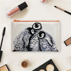 3 Penguin Chicks  Cosmetic Bag (Medium) from ArtsNow.com Front