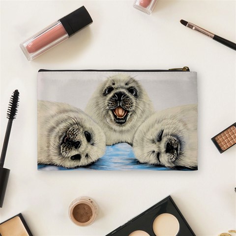 Seals  Cosmetic Bag (Medium) from ArtsNow.com Back