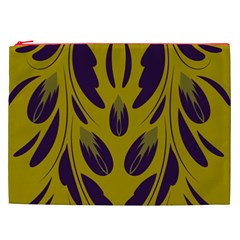 Folk flowers print Floral pattern Ethnic art Cosmetic Bag (XXL) from ArtsNow.com Front