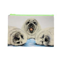 Seals Cosmetic Bag (Large) from ArtsNow.com Front