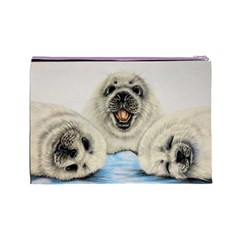 Seals Cosmetic Bag (Large) from ArtsNow.com Back