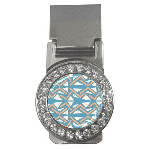 Abstract geometric design    Money Clips (CZ)  from ArtsNow.com Front