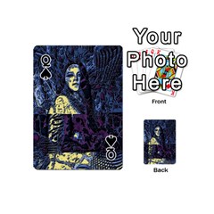 Queen Glitch Witch II Playing Cards 54 Designs (Mini) from ArtsNow.com Front - SpadeQ