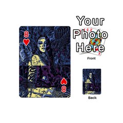 Glitch Witch II Playing Cards 54 Designs (Mini) from ArtsNow.com Front - Heart8