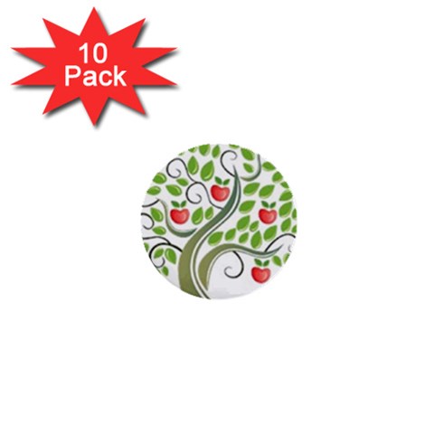 tree 1  Mini Button (10 pack)  from ArtsNow.com Front