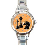 chess Round Italian Charm Watch