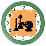 chess Color Wall Clock