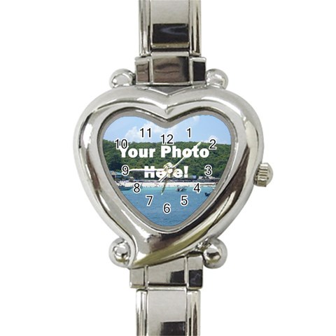 Make Your Own Heart Italian Charm Watch from ArtsNow.com Front