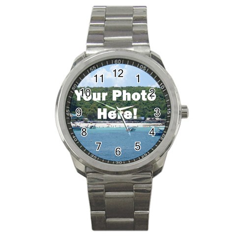 Make Your Own Sport Metal Watch from ArtsNow.com Front