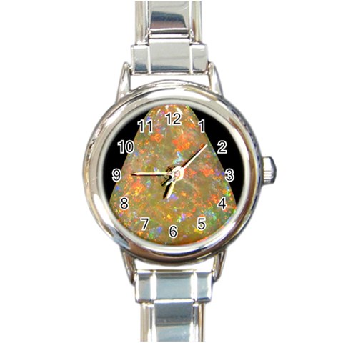 Arrow Opal Round Italian Charm Watch from ArtsNow.com Front