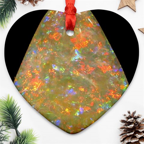 Arrow Opal Ornament (Heart) from ArtsNow.com Front