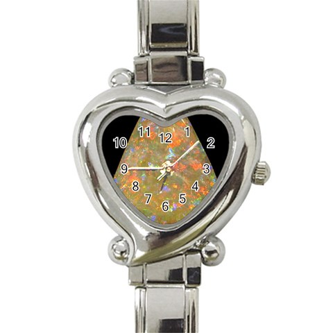 Arrow Opal Heart Italian Charm Watch from ArtsNow.com Front