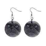 Himi Himalayan Cat 1  Button Earrings