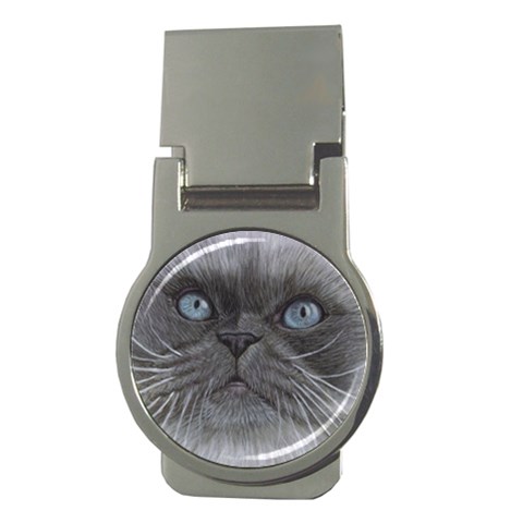 Himi Himalayan Cat Money Clip (Round) from ArtsNow.com Front