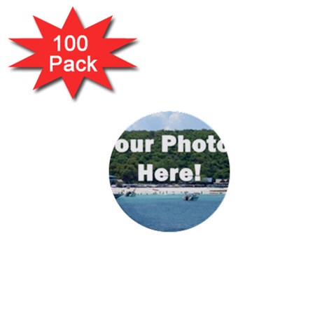 Your Photo Here copy 1  Mini Button (100 pack)  from ArtsNow.com Front