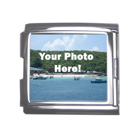 Your Photo Here copy Mega Link Italian Charm (18mm) from ArtsNow.com Front