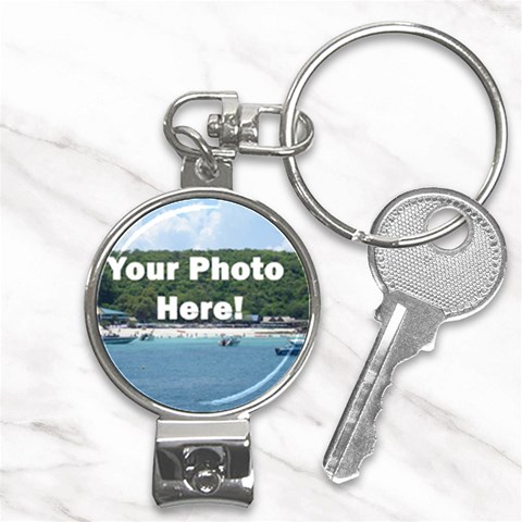 Your Photo Here copy Nail Clippers Key Chain from ArtsNow.com Front