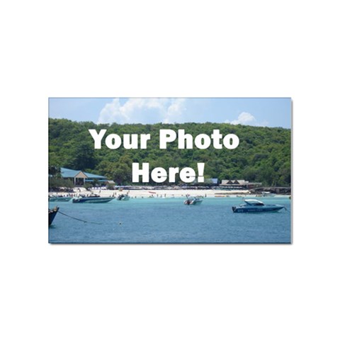 Your Photo Here copy Sticker (Rectangular) from ArtsNow.com Front