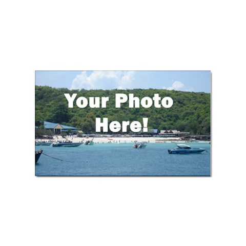 Your Photo Here copy Sticker Rectangular (100 pack) from ArtsNow.com Front