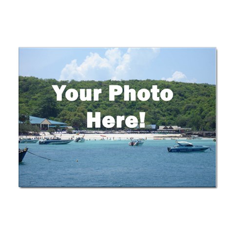 Your Photo Here copy Sticker A4 (100 pack) from ArtsNow.com Front