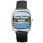 Your Photo Here copy Square Metal Watch