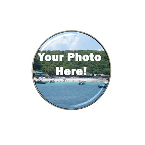 Your Photo Here copy Hat Clip Ball Marker from ArtsNow.com Front