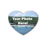 Your Photo Here copy Heart Coaster (4 pack)