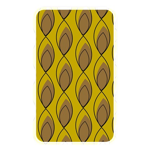 Yellow Brown Minimalist Leaves Memory Card Reader (Rectangular) from ArtsNow.com Front