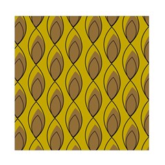 Yellow Brown Minimalist Leaves Duvet Cover Double Side (Full/ Double Size) from ArtsNow.com Front