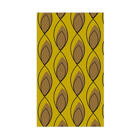 Yellow Brown Minimalist Leaves Duvet Cover (Single Size) from ArtsNow.com Duvet Quilt