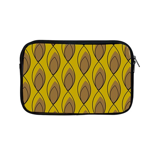 Yellow Brown Minimalist Leaves Apple MacBook Pro 13  Zipper Case from ArtsNow.com Front