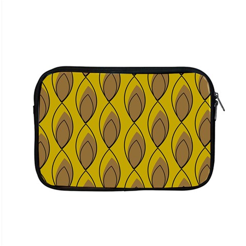 Yellow Brown Minimalist Leaves Apple MacBook Pro 15  Zipper Case from ArtsNow.com Front