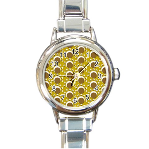 Minimalist Circles  Round Italian Charm Watch from ArtsNow.com Front