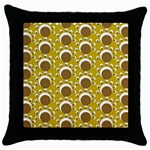 Minimalist Circles  Throw Pillow Case (Black)