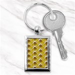 Minimalist Circles  Key Chain (Rectangle)