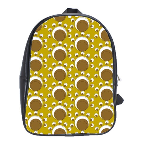 Minimalist Circles  School Bag (Large) from ArtsNow.com Front