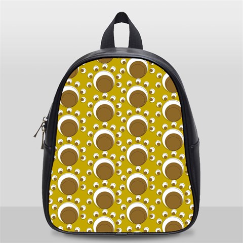 Minimalist Circles  School Bag (Small) from ArtsNow.com Front