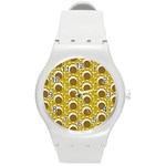 Minimalist Circles  Round Plastic Sport Watch (M)